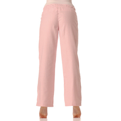 FLANELOVÉ PYŽAMOVÉ KALHOTY - RŮŽOVÁ KOSTIČKA